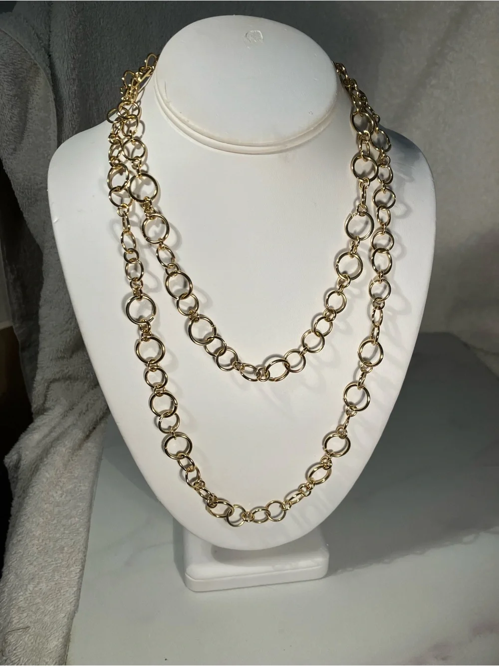 Classic Gold Link Necklace perfect for layering - Elegant Women’s Jewelry
